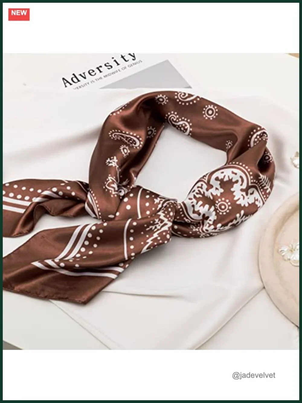 4x Satin Hair Scarf for Women 35